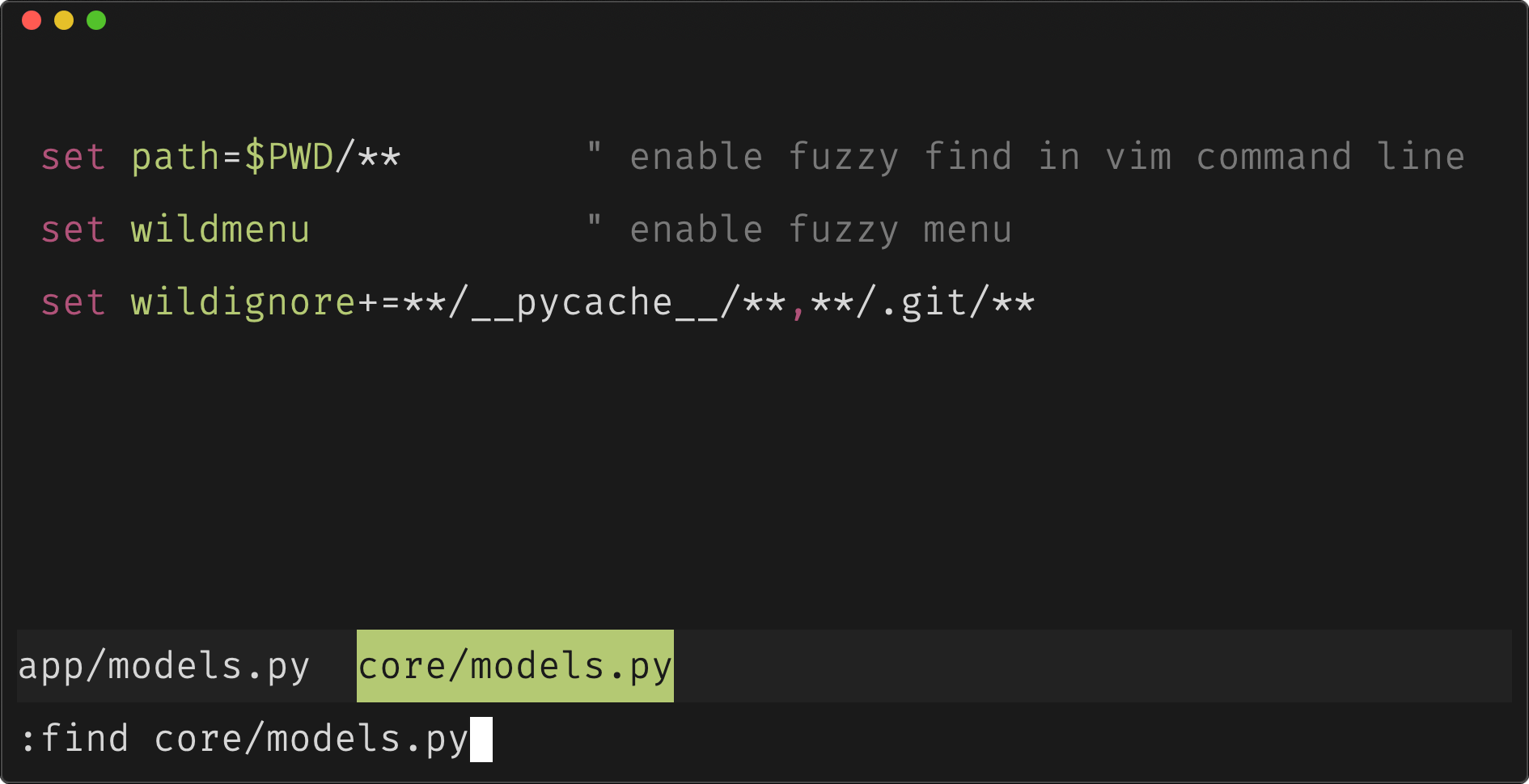 Vim Fuzzy Find Files Without a Plugin